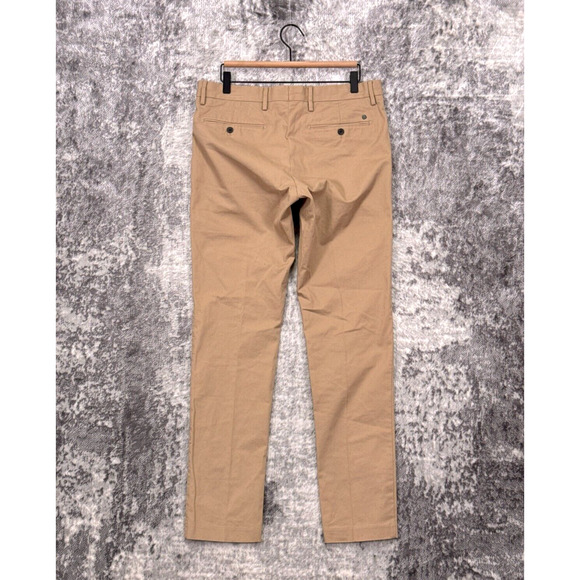 NN07 No Nationality Pants 31 x 31 Mens Theo Tapered Slim Chino Khaki - Picture 2 of 7